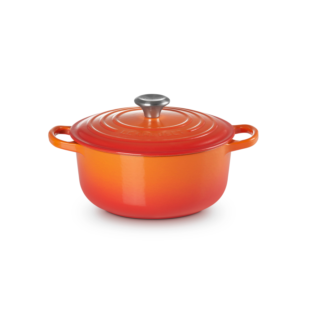 Le Creuset Signature Volcanic Cast Iron Round Casserole 20cm